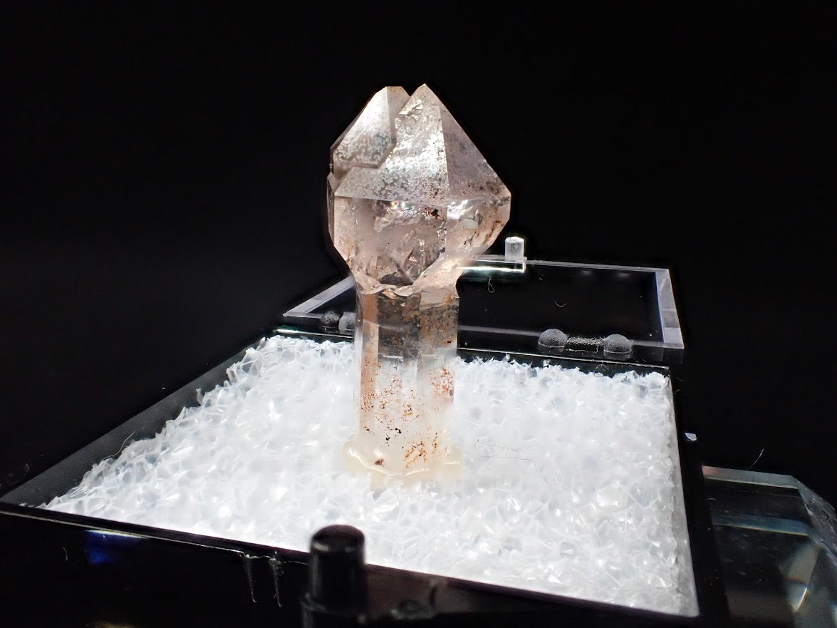 Double - Terminated Amethyst Scepter – Goboboseb Mountains, Namibia – Micro Specimen (21mm) - Legacy Crystals and Minerals