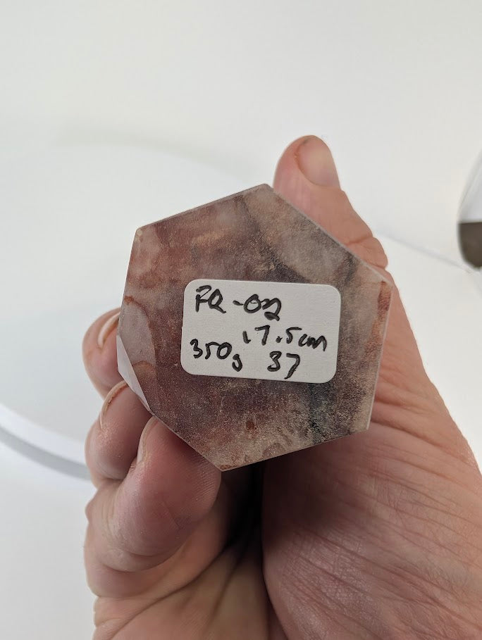 Brazilian Fire Quartz crystal tower – polished finish