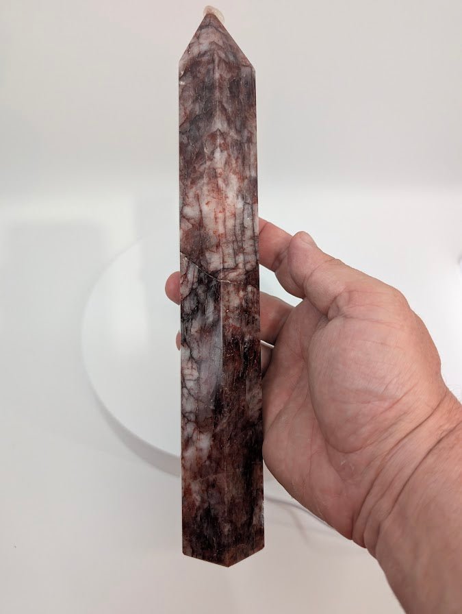 Fire Quartz Tower – Polished Hematoid Quartz - Legacy Crystals and Minerals