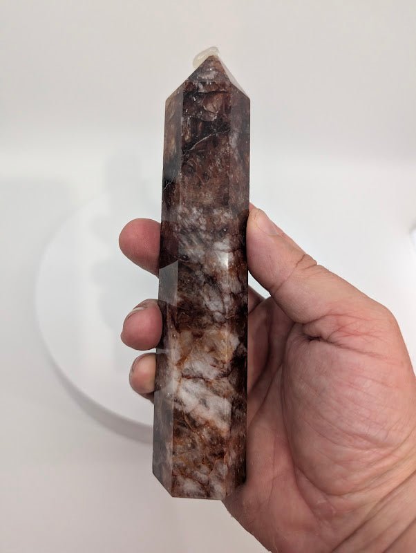 Fire Quartz Tower – Polished Hematoid Quartz - Legacy Crystals and Minerals
