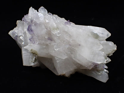 Fluorite on Quartz with Chlorite and UV Fluorescence – Yaogangxian Mine, Hunan, China - Legacy Crystals and Minerals