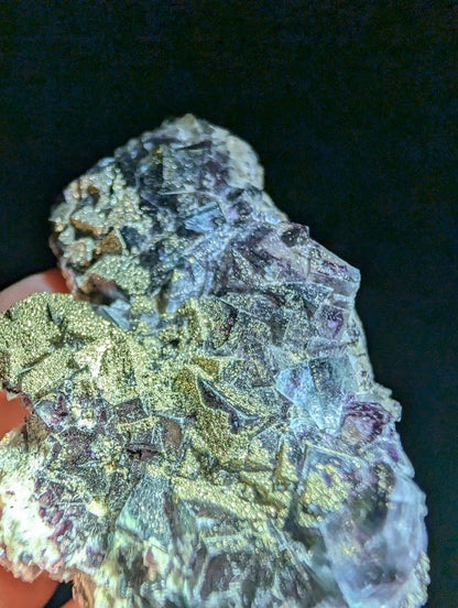 Fluorite with Pyrite - Yindu Mine, Inner Mongolia - Legacy Crystals and Minerals