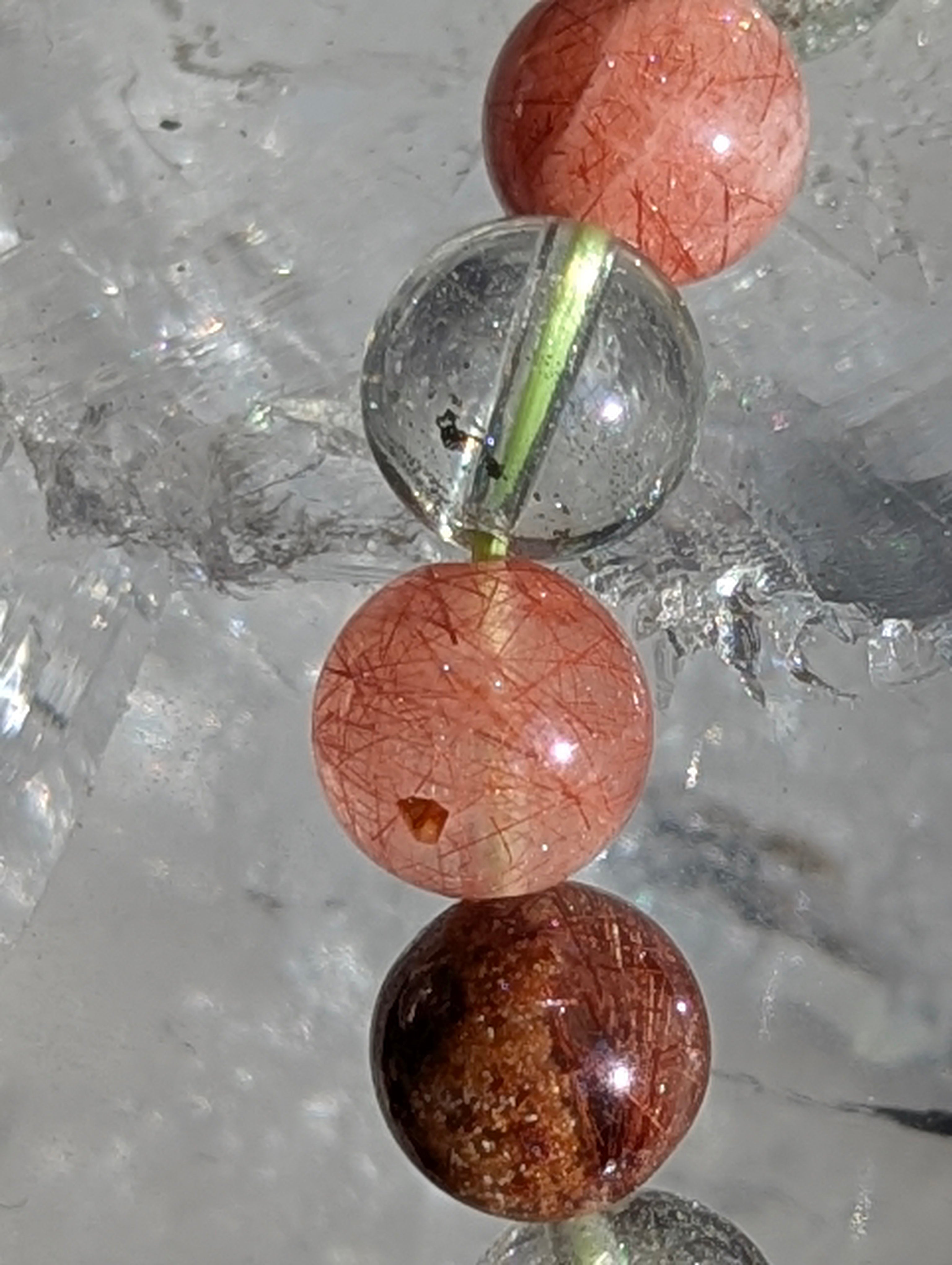 Garden Quartz (Lodolite) with Rutile Bracelet (8mm) – Legacy