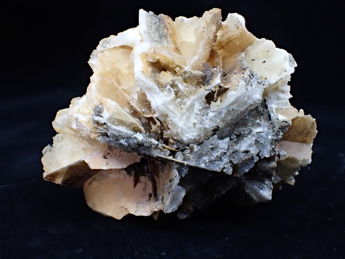 Golden Petal Calcite – Huanggang Mine, Inner Mongolia (208g) - Legacy Crystals and Minerals