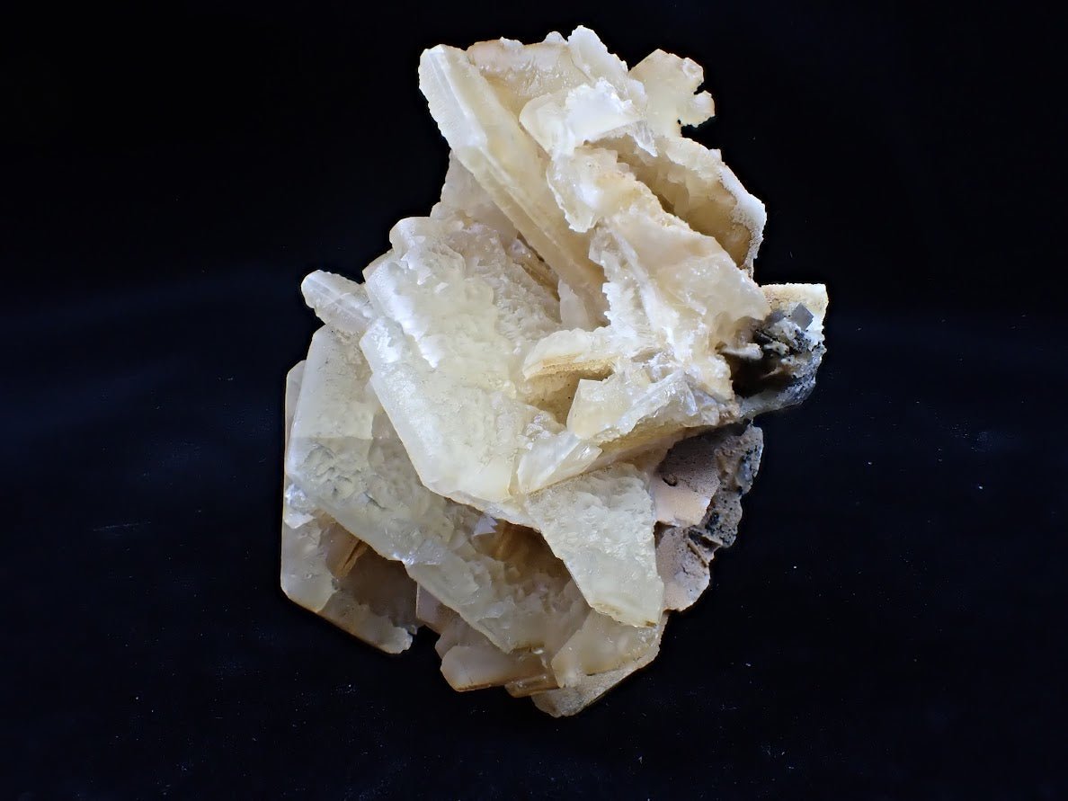 Golden Petal Calcite – Huanggang Mine, Inner Mongolia (208g) - Legacy Crystals and Minerals