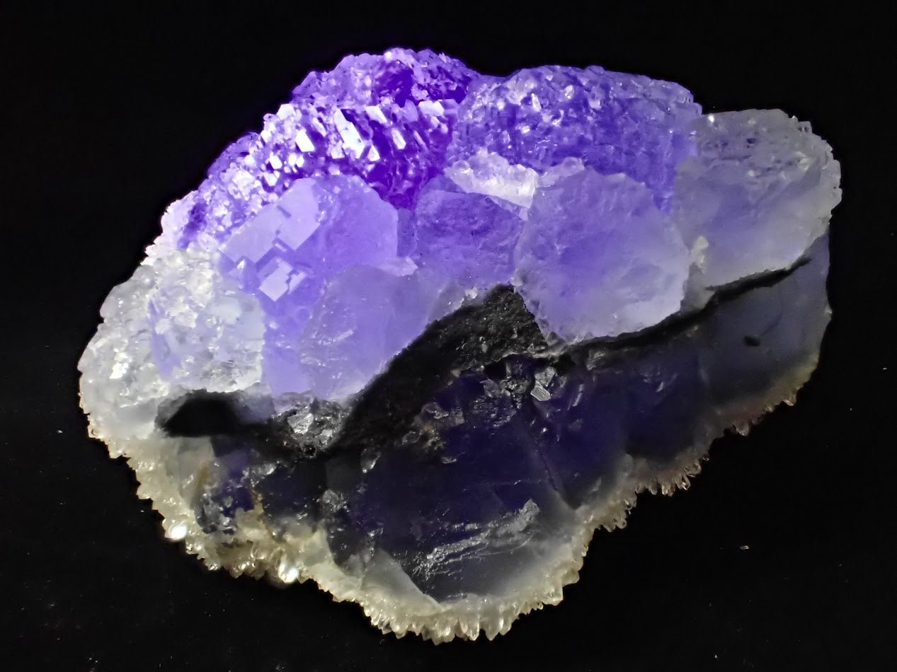 Green Diamond Fluorite with Quartz – Fujian Province, China - Legacy Crystals and Minerals