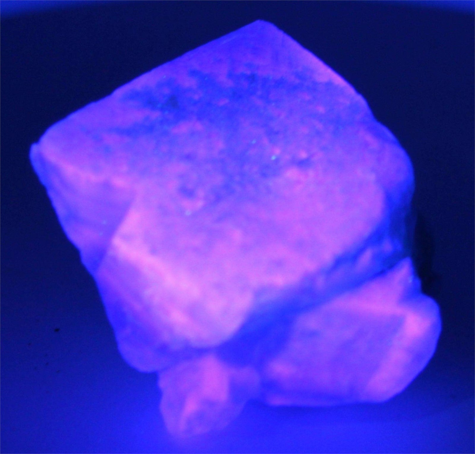 Green Fluorite Cube (UV Reactive) – Morocco - Legacy Crystals and Minerals