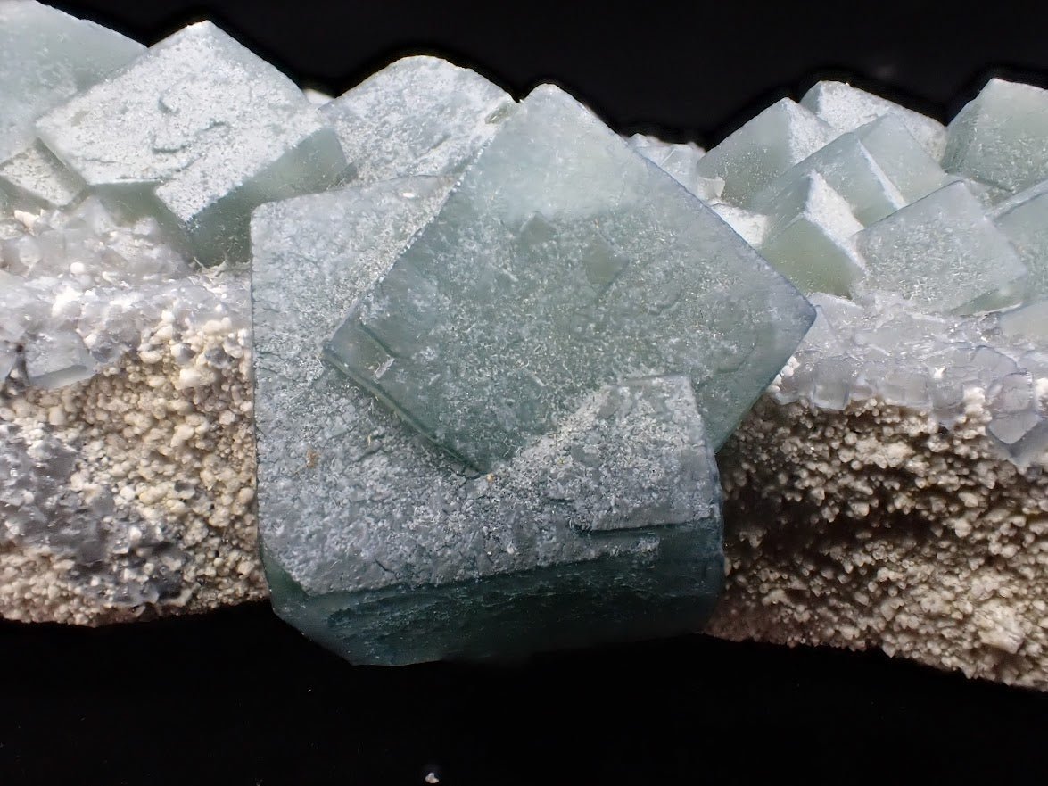 Green Fluorite on Quartz Matrix – Huanggang Mine, Inner Mongolia - Legacy Crystals and Minerals