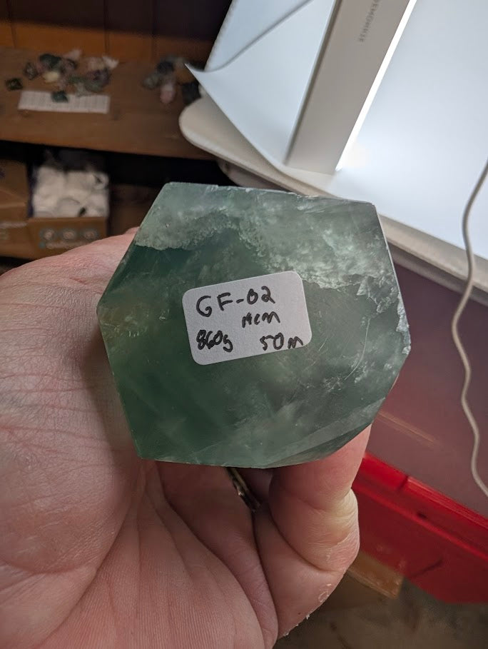 Green Fluorite tower - base