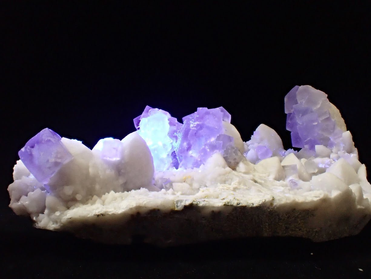 Green Window Fluorite on Milky Quartz – Inner Mongolia, China - Legacy Crystals and Minerals