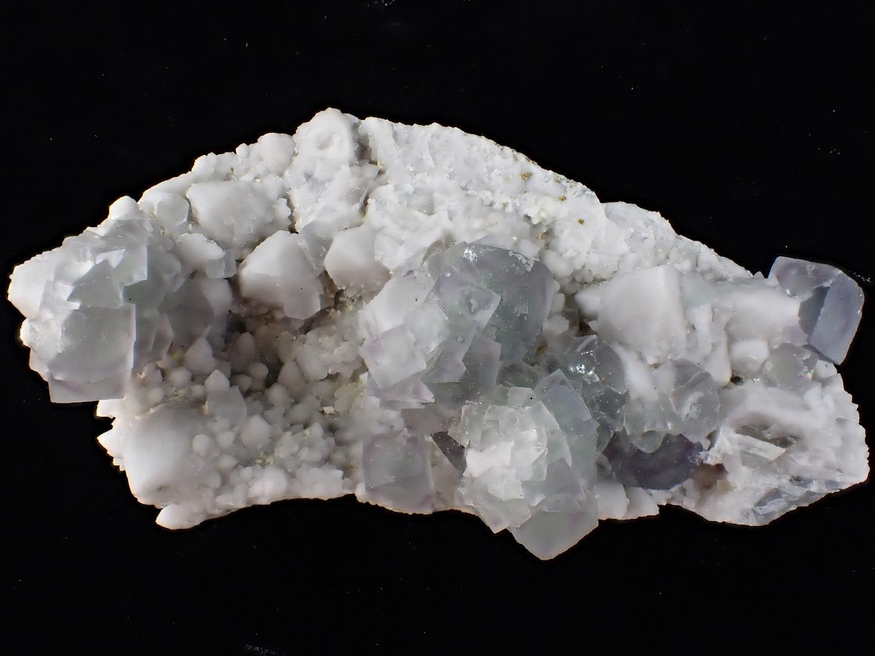 Green Window Fluorite on Milky Quartz – Inner Mongolia, China - Legacy Crystals and Minerals