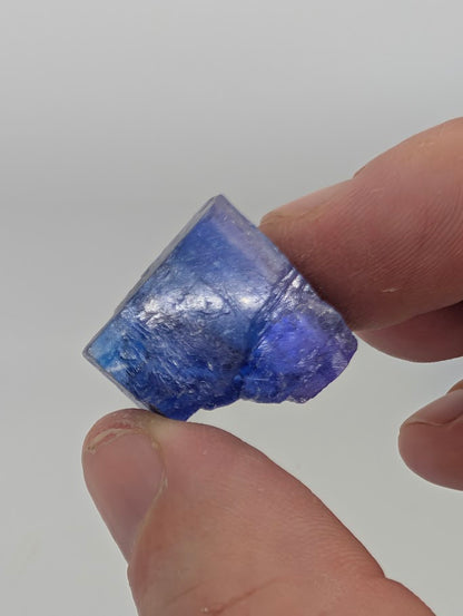 Micro halite specimen with rich blue inclusions and clean structure