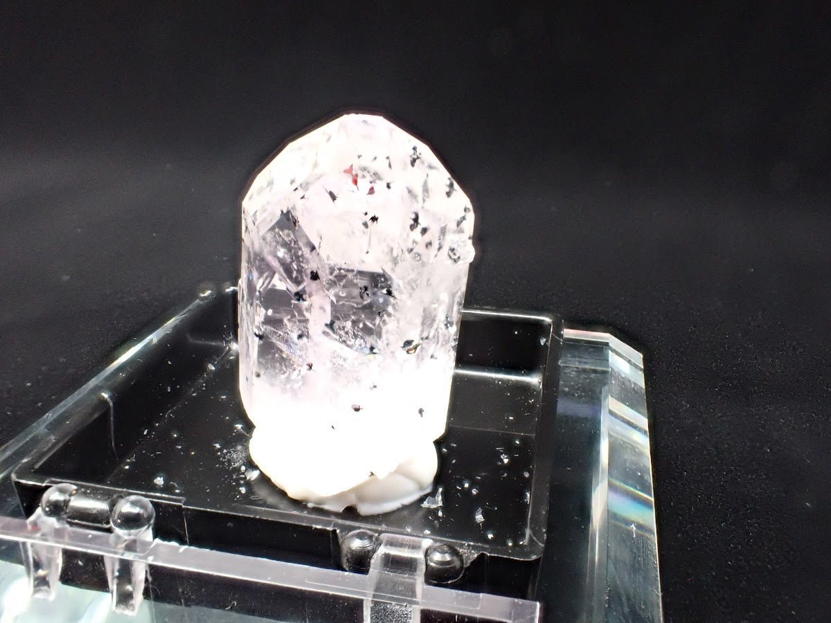 High - Clarity Inclusion Quartz with Skeletal Features – Goboboseb Mountains, Namibia – Collector Specimen (30mm) - Legacy Crystals and Minerals