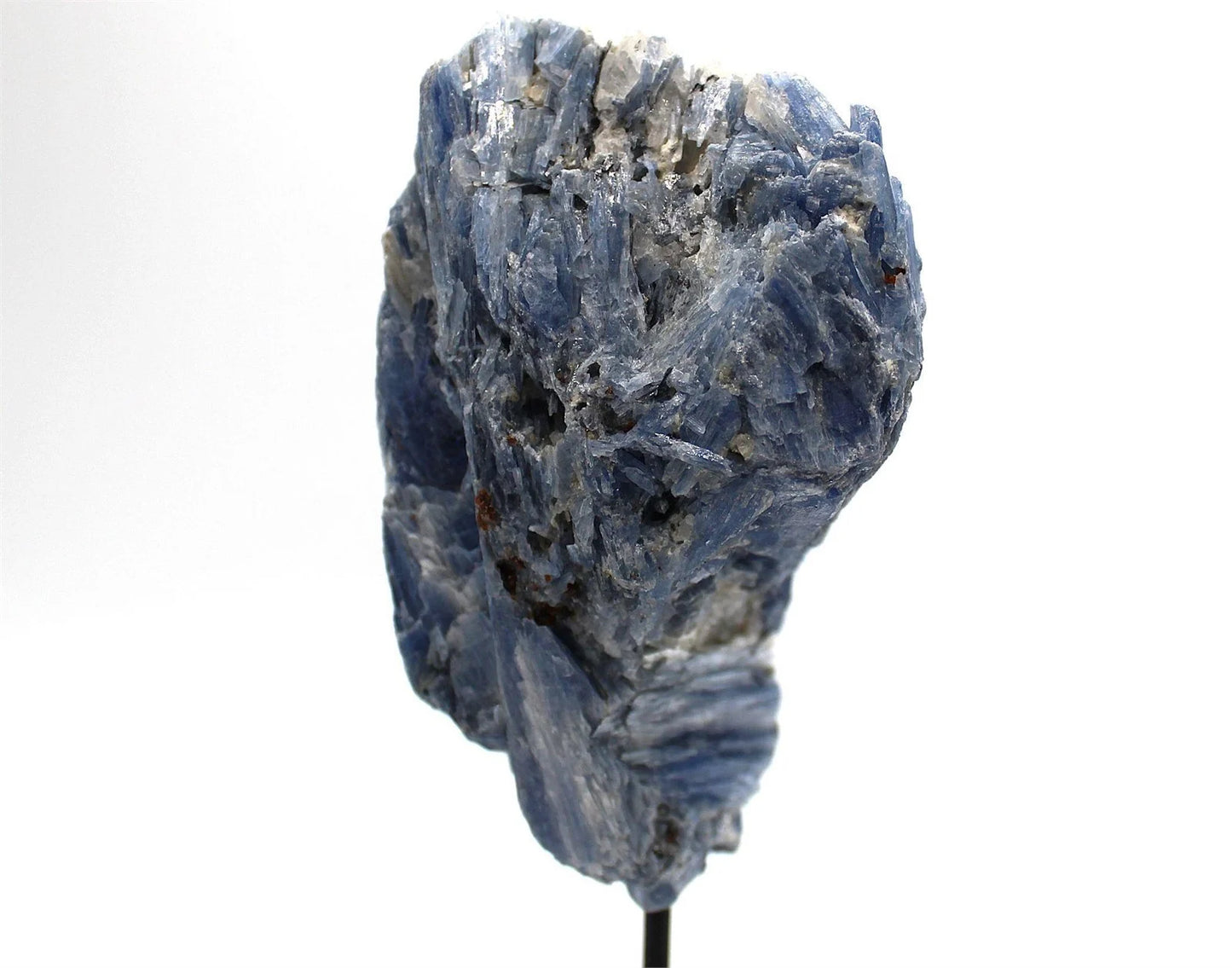 Blue Kyanite on Metal Stand – Gem-Quality Crystal from Brazil