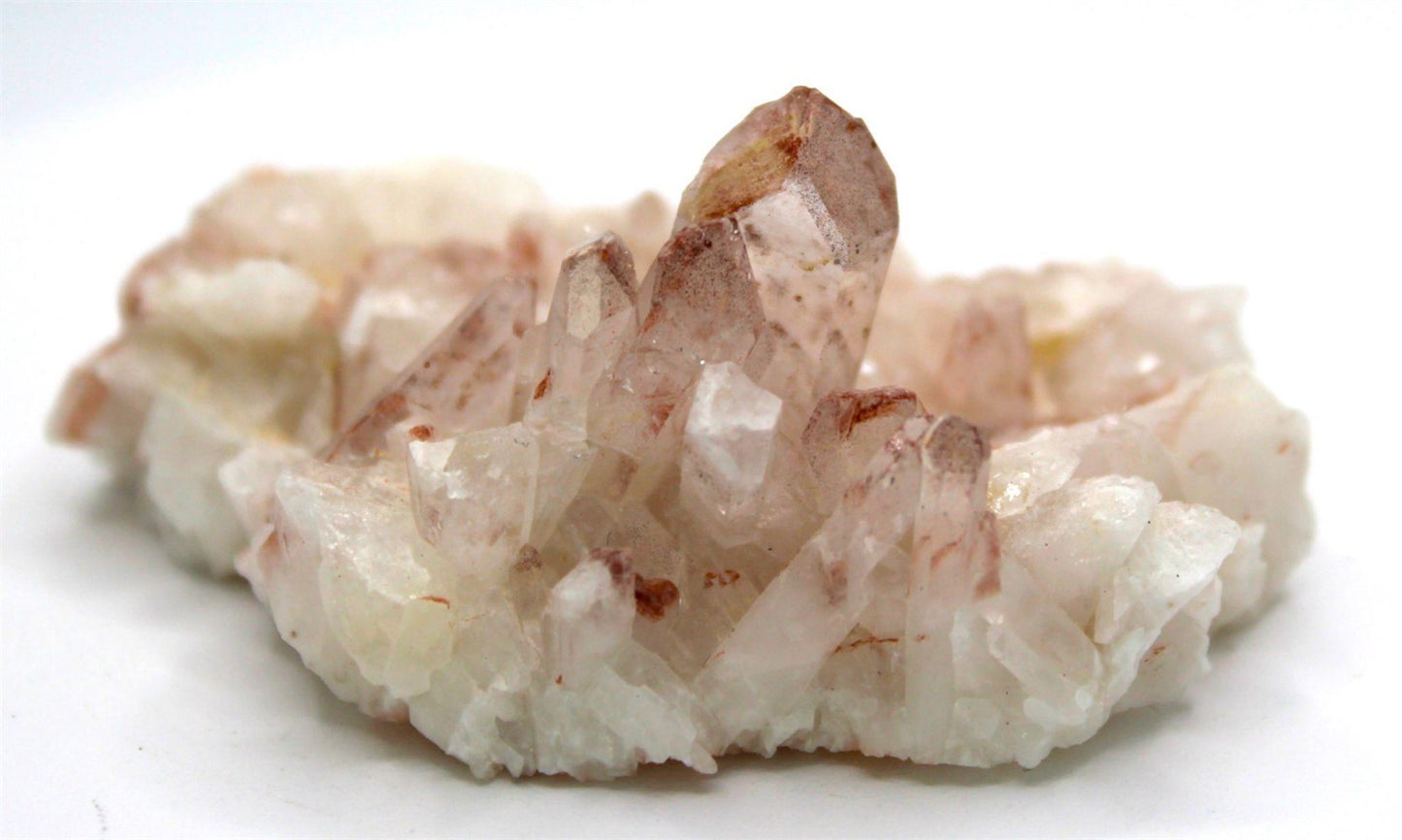 Pink Lithium Quartz Cluster from Brazil