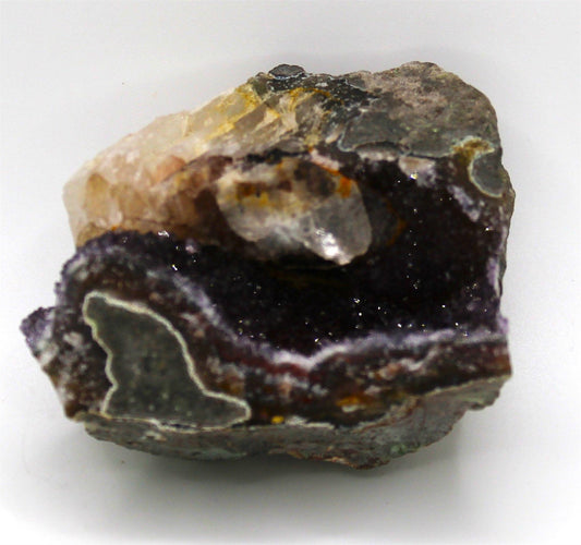 Amethyst with Calcite Cluster - Brazil