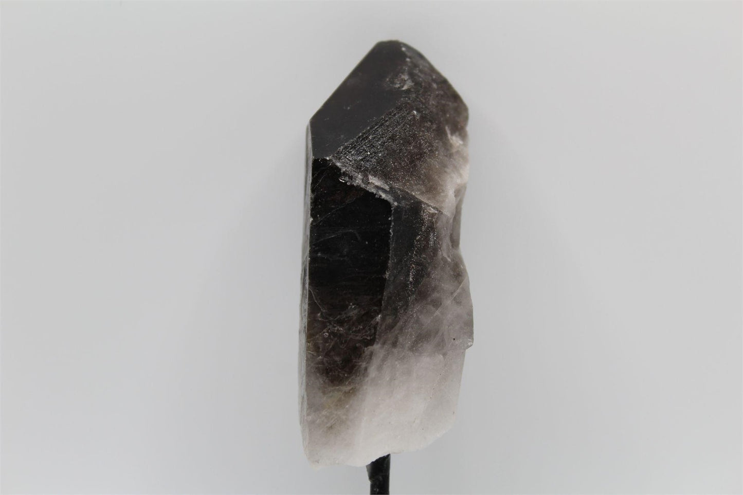 Smoky Quartz Crystal on Metal Stand – Garden/Phantom Inclusions, Brazil