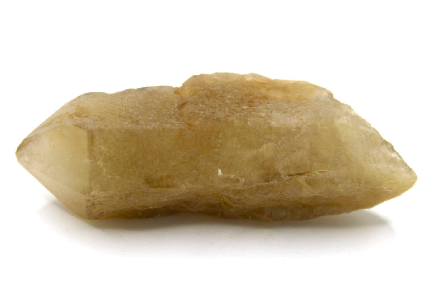 Natural Raw Citrine Crystal with dozens of record keepers, from Brazil. Approx. 6.5 cm x 2.5 cm