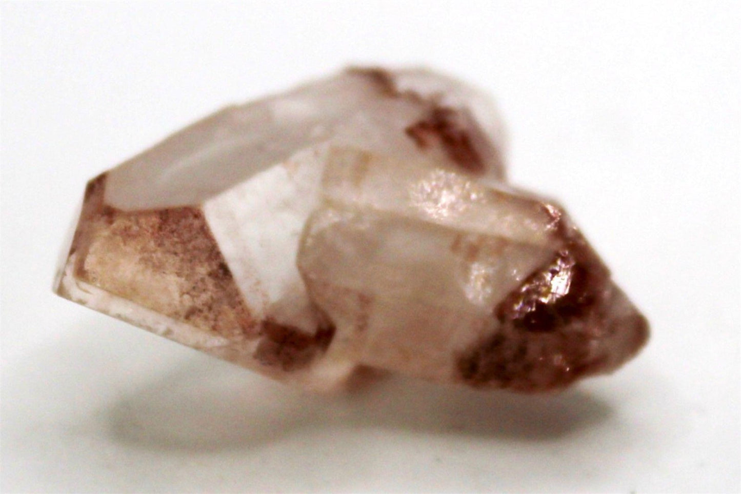 Double-Terminated Pink Lithium Quartz Point from Brazil – 3.5 cm x 2.5 cm