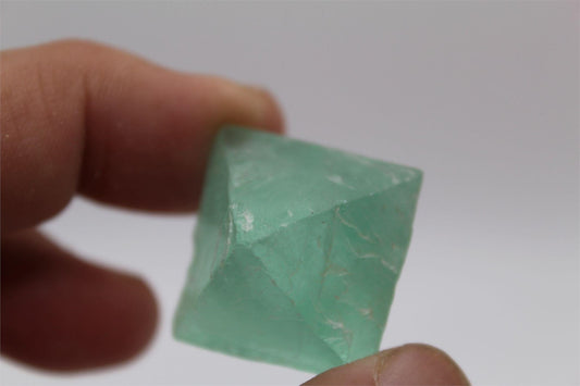 Natural Green Octahedron Fluorite Crystal – Hunan, China