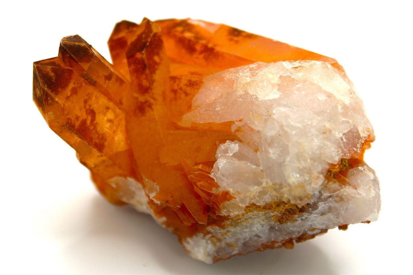 Tangerine / Fire Quartz Crystal Cluster from Brazil Approx. 7 cm x 5 cm