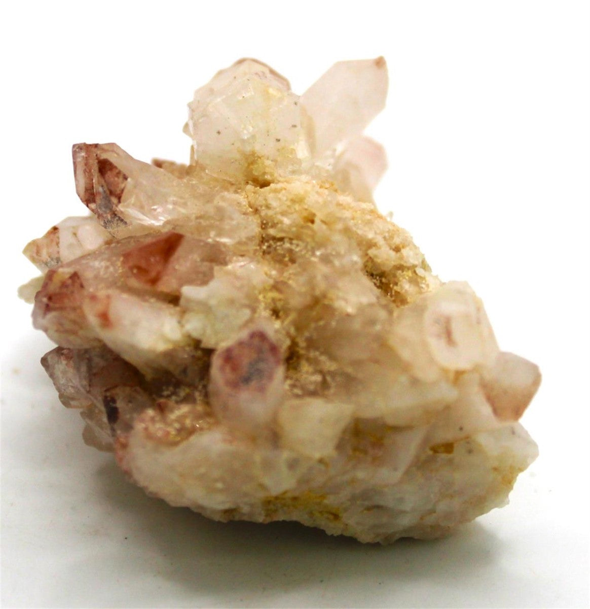 Pink Lithium Quartz Cluster from Brazil – Natural Healing Crystal