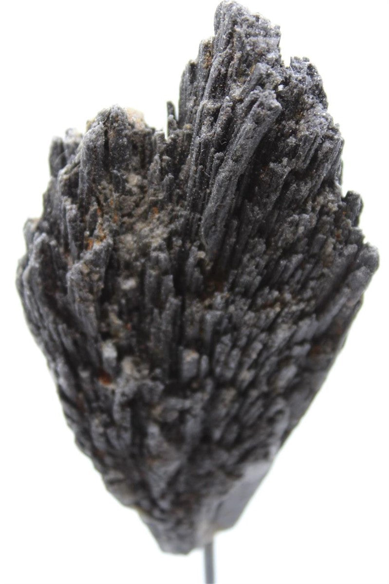 Black Kyanite Crystal on Metal Stand – Natural Specimen from Brazil