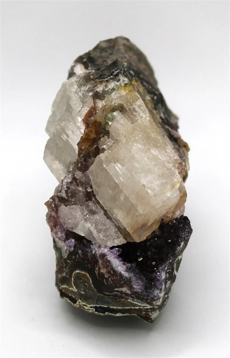 Amethyst with Calcite Cluster - Brazil