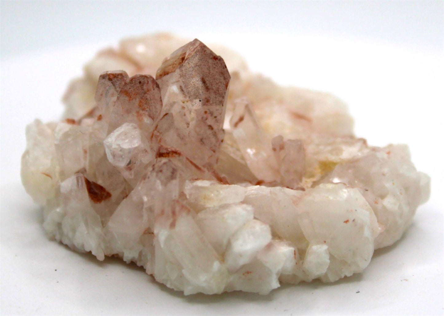 Pink Lithium Quartz Cluster from Brazil