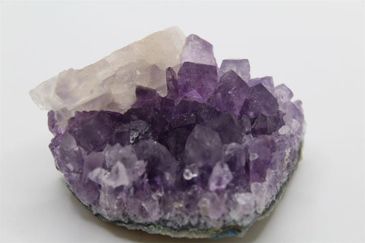 Amethyst Cluster with Calcite Formation – Natural Specimen from Brazil