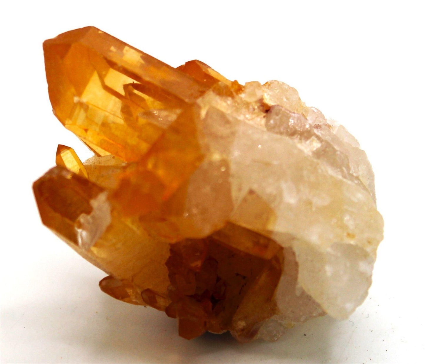 Tangerine Quartz Crystal Cluster from Brazil – Natural Specimen