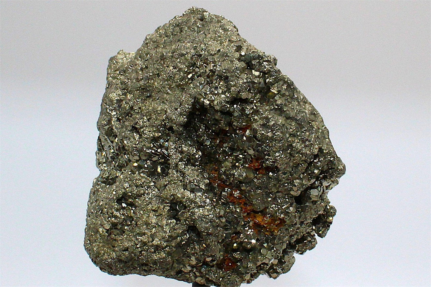 Pyrite Cluster on Metal Stand – Natural Sparkling Specimen from Brazil