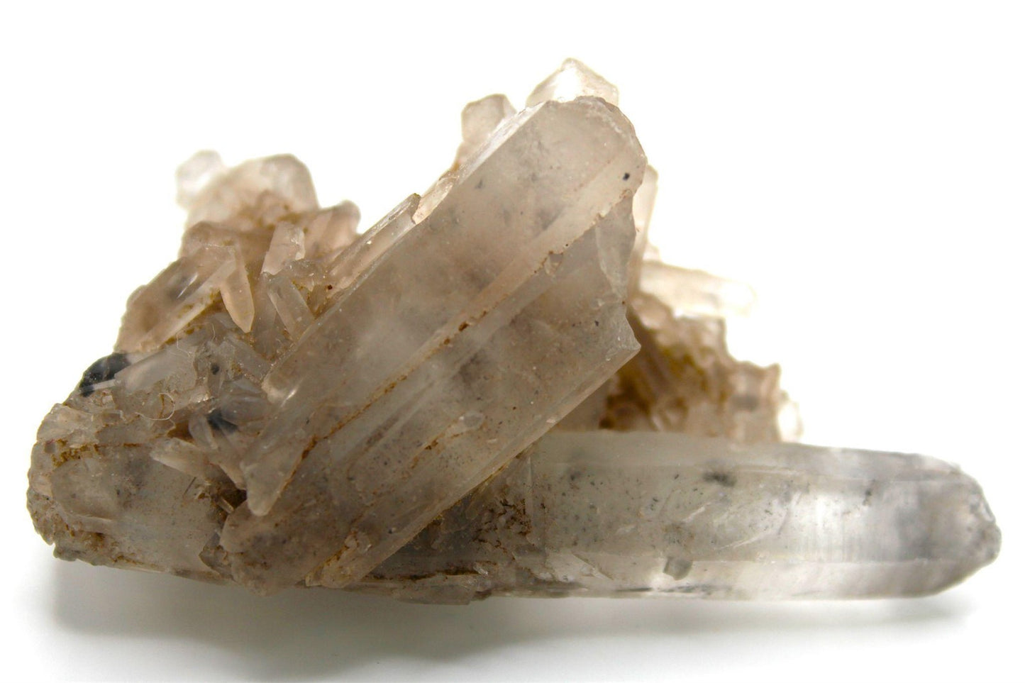 Smoky Garden Quartz Crystal Cluster from Jinkouhe China