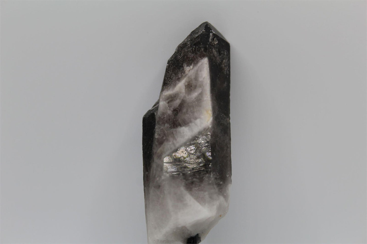 Smoky Quartz Crystal on Metal Stand – Garden/Phantom Inclusions, Brazil