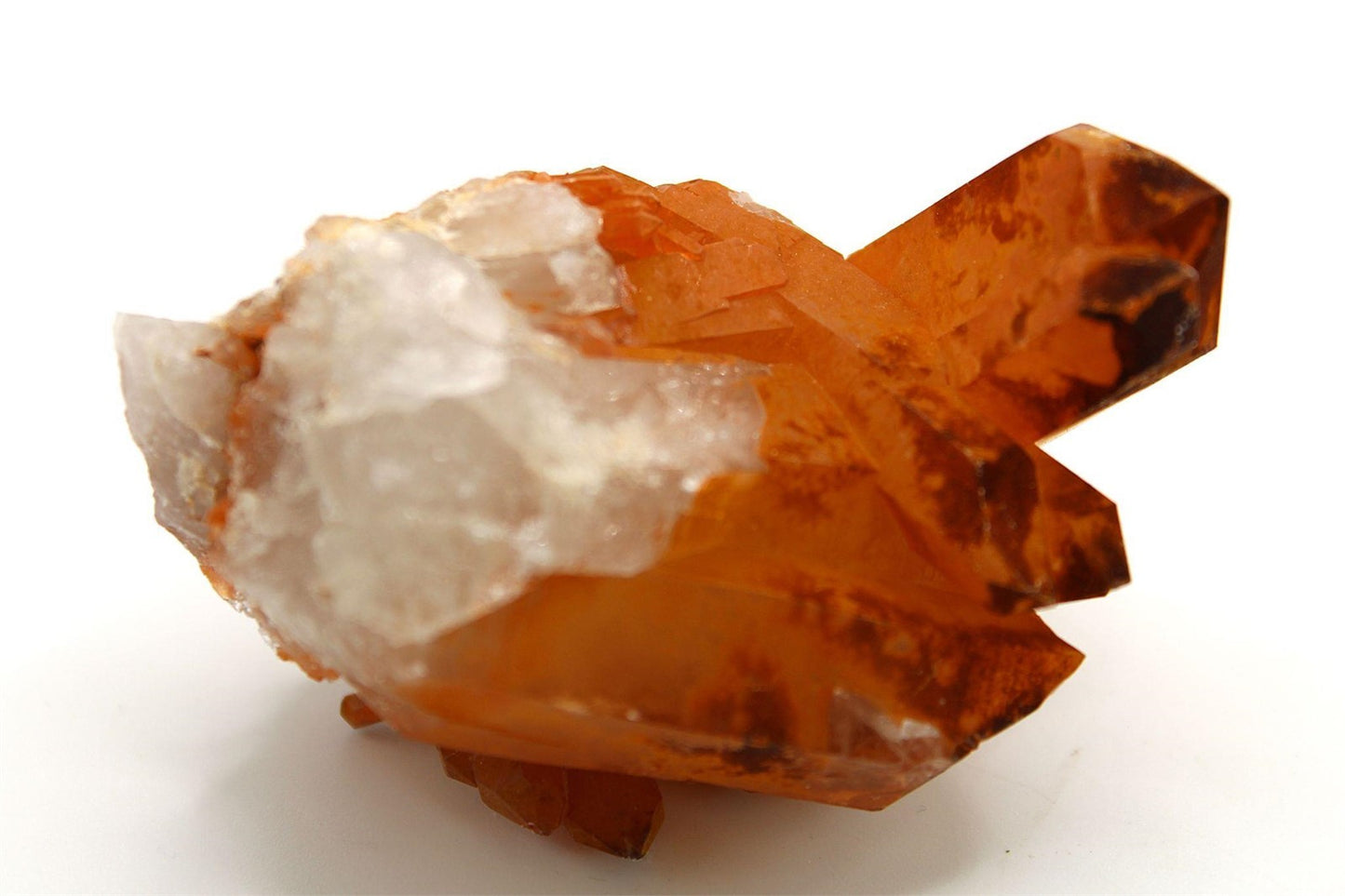 Tangerine / Fire Quartz Crystal Cluster from Brazil Approx. 7 cm x 5 cm