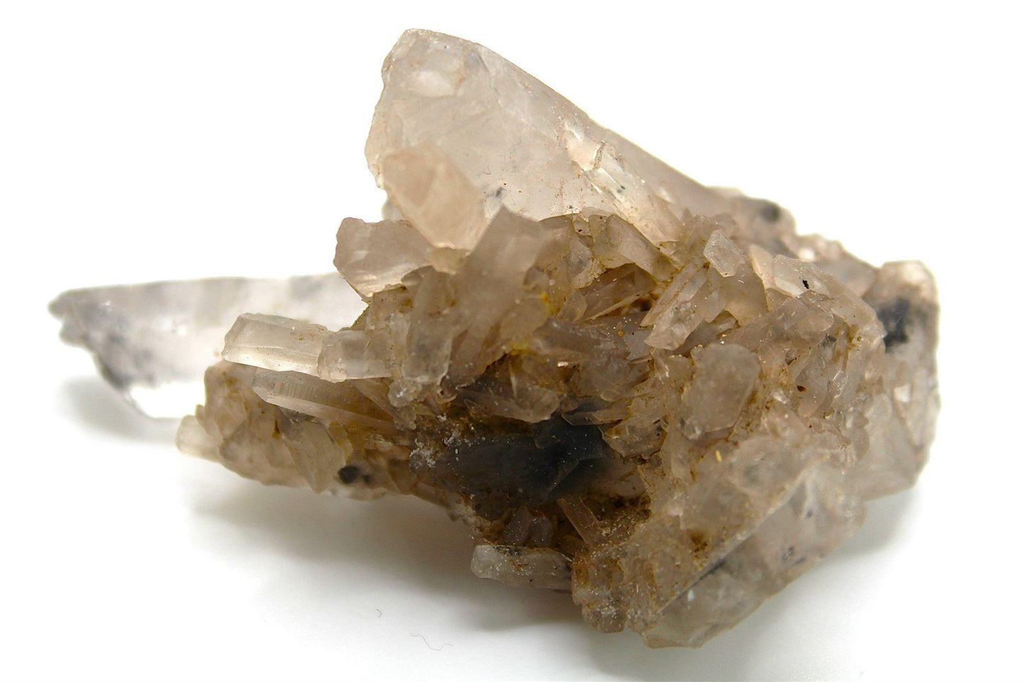 Smoky Garden Quartz Crystal Cluster from Jinkouhe China