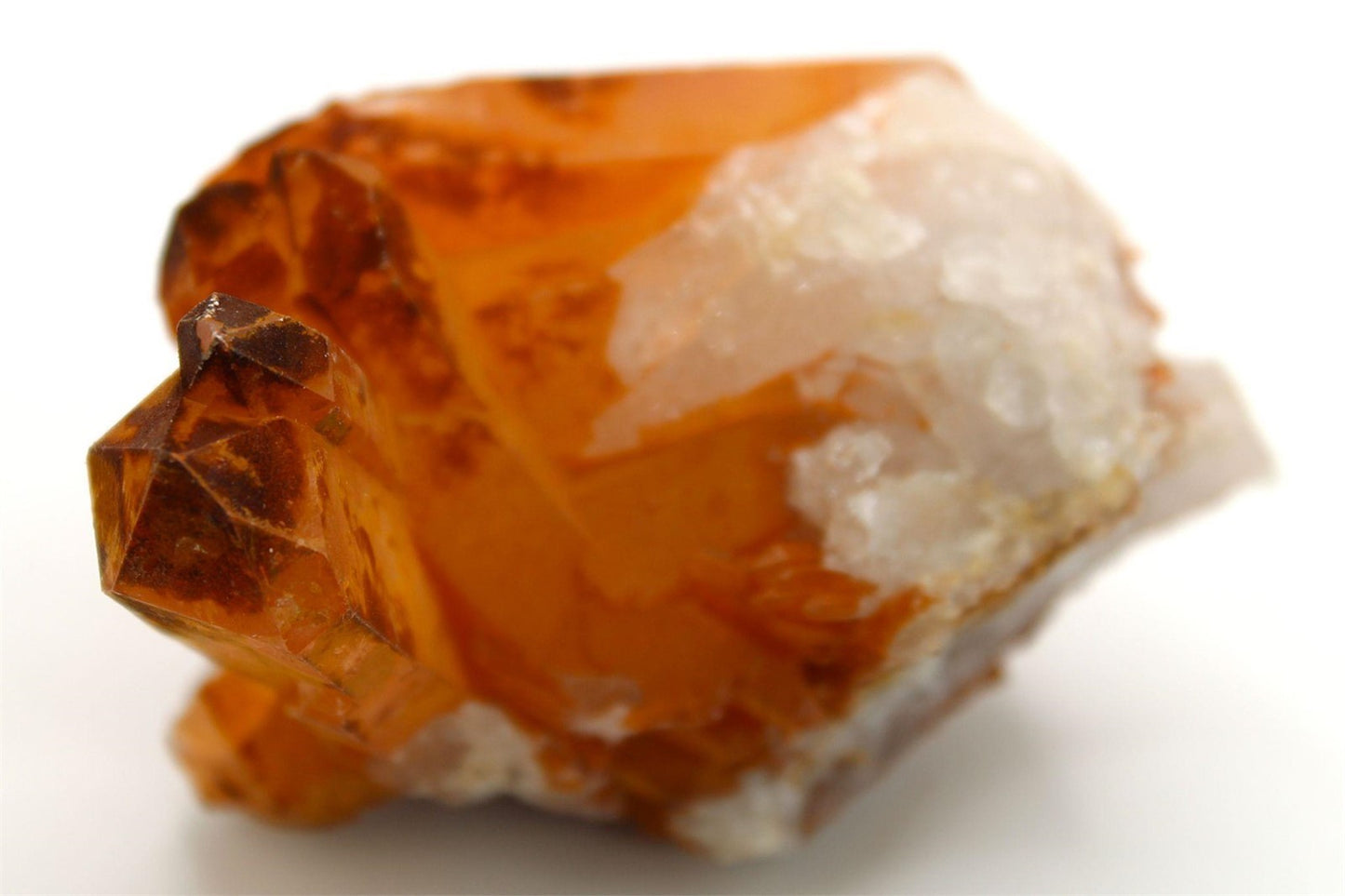 Tangerine / Fire Quartz Crystal Cluster from Brazil Approx. 7 cm x 5 cm