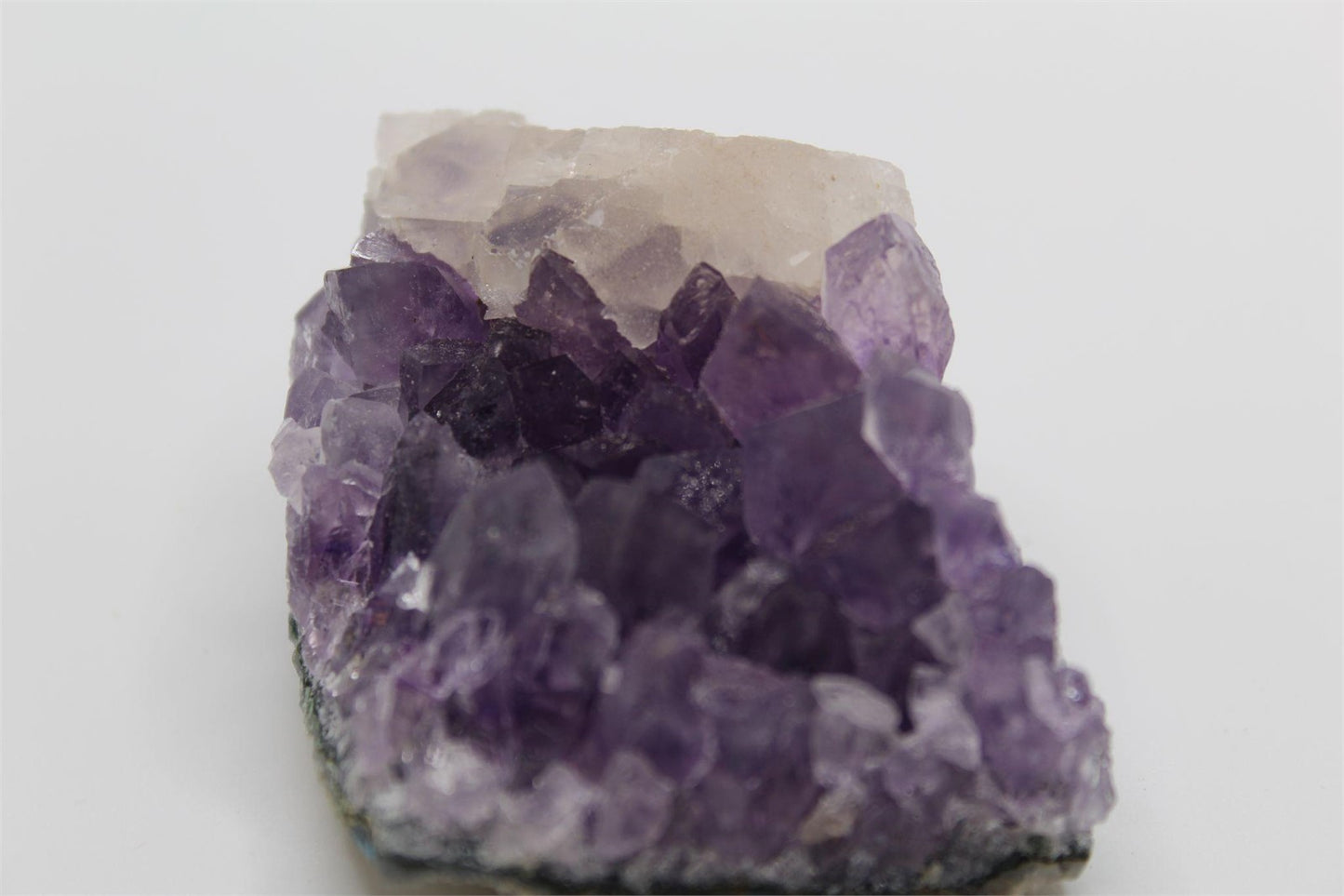 Amethyst Cluster with Calcite Formation – Natural Specimen from Brazil