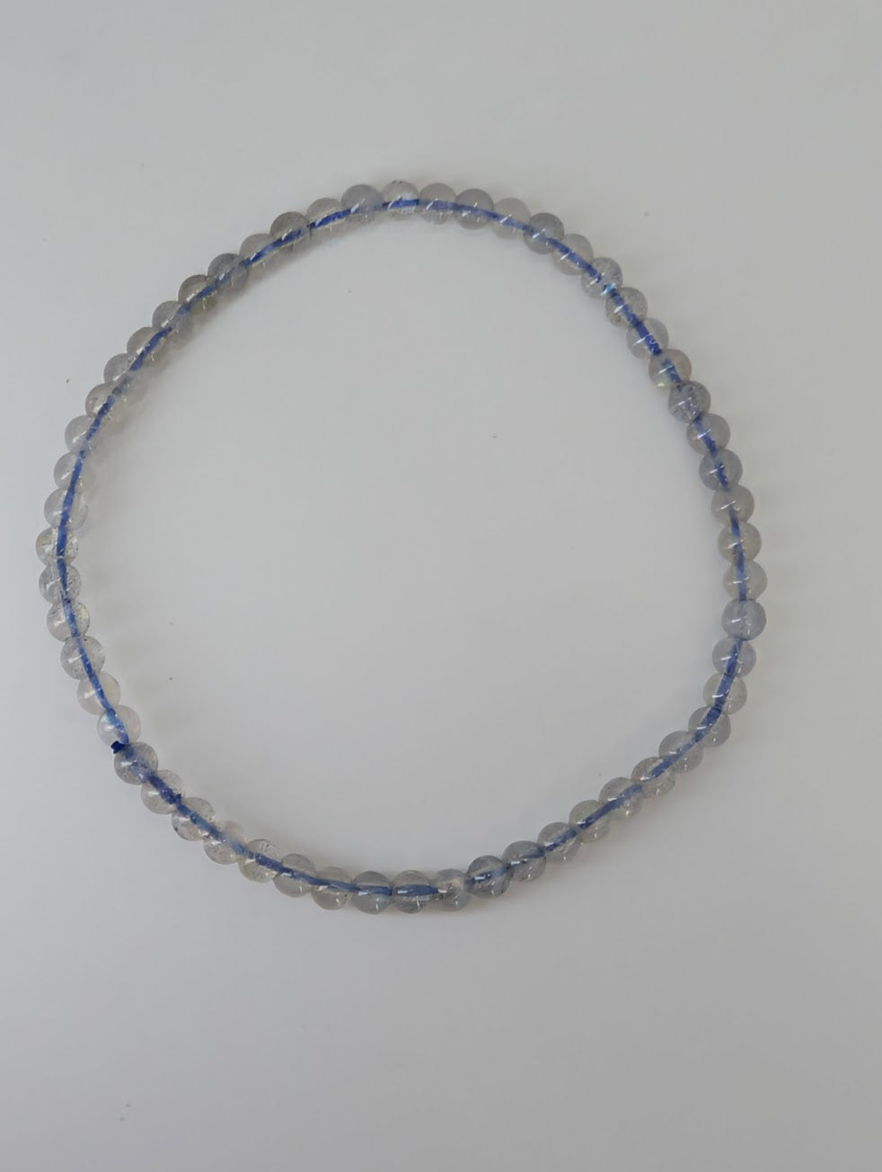 Natural labradorite 3.5mm gemstone bracelet ideal for stacking