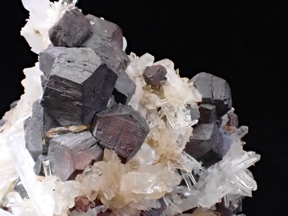 Large Black Pyrite & Quartz Cluster – Fengjiashan Mine (1043g) - Legacy Crystals and Minerals