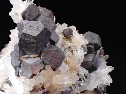 Large Black Pyrite & Quartz Cluster – Fengjiashan Mine (1043g) - Legacy Crystals and Minerals