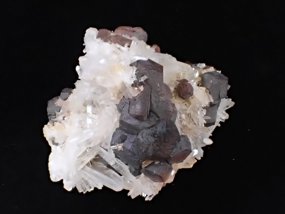 Large Black Pyrite & Quartz Cluster – Fengjiashan Mine (1043g) - Legacy Crystals and Minerals