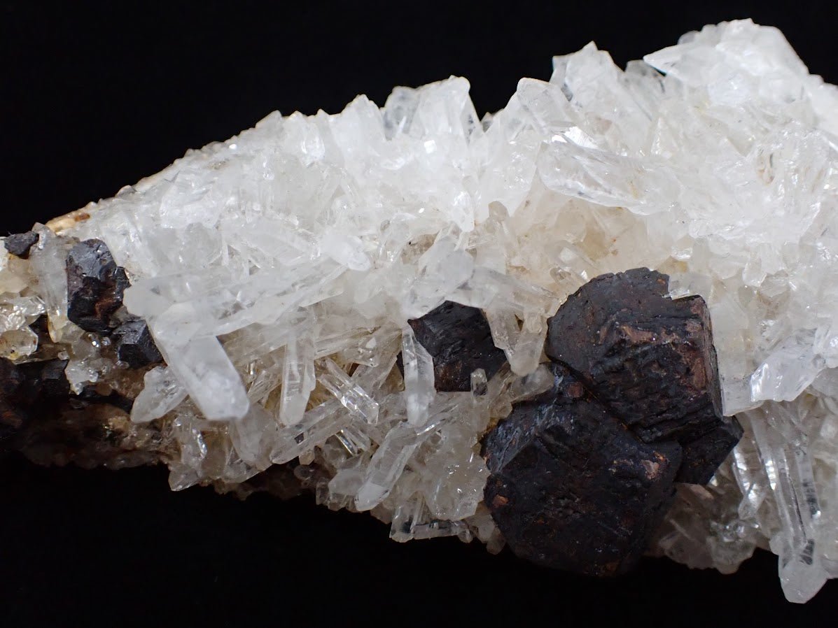 Large Black Pyrite with Quartz – Fengjiashan Mine (6") - Legacy Crystals and Minerals