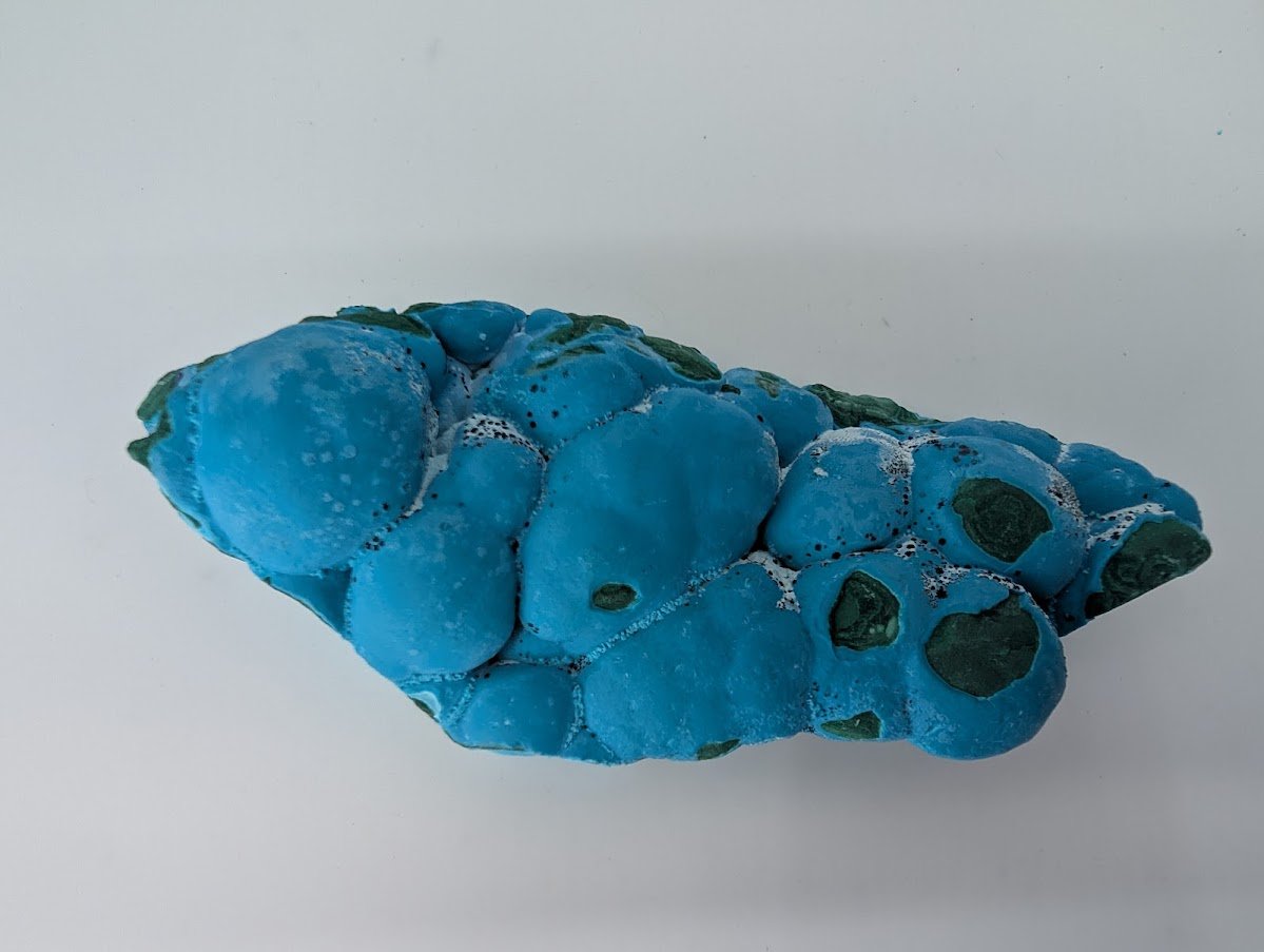 Large Congo Chrysocolla with Malachite – Botryoidal Veined Specimen (620g, 6.5") - Legacy Crystals and Minerals