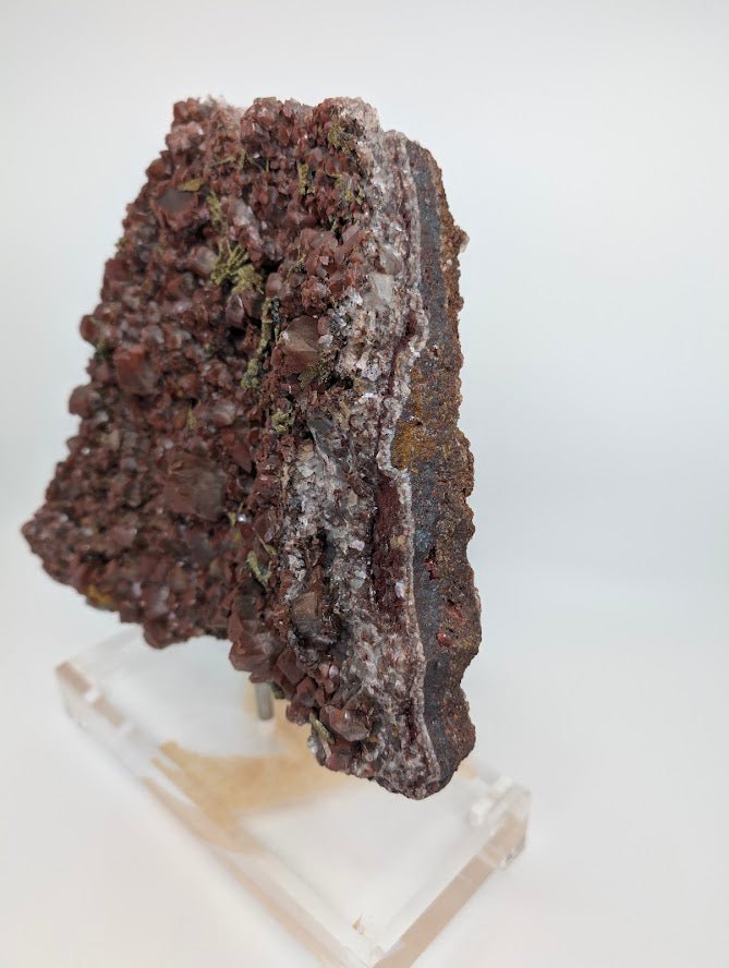 Large Museum - Quality Red Calcite with Pyrite 10 x 8 in 4.67kg - Daye Mine, Hubei Province, China - Legacy Crystals and Minerals