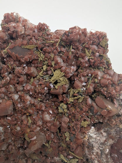 Large Museum - Quality Red Calcite with Pyrite 10 x 8 in 4.67kg - Daye Mine, Hubei Province, China - Legacy Crystals and Minerals