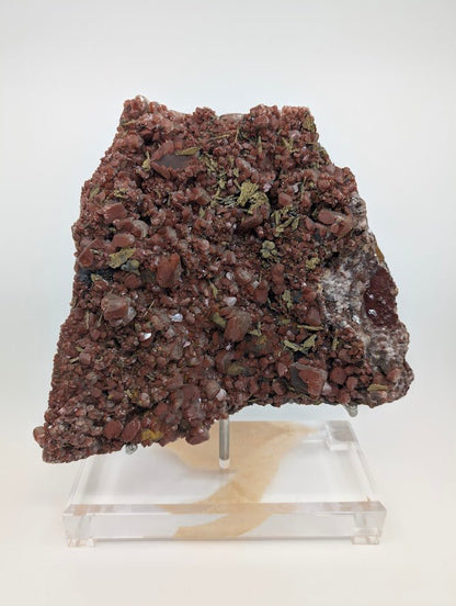 Large Museum - Quality Red Calcite with Pyrite 10 x 8 in 4.67kg - Daye Mine, Hubei Province, China - Legacy Crystals and Minerals
