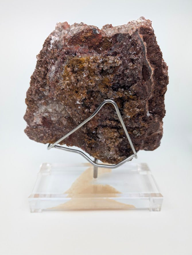 Large Museum - Quality Red Calcite with Pyrite 10 x 8 in 4.67kg - Daye Mine, Hubei Province, China - Legacy Crystals and Minerals