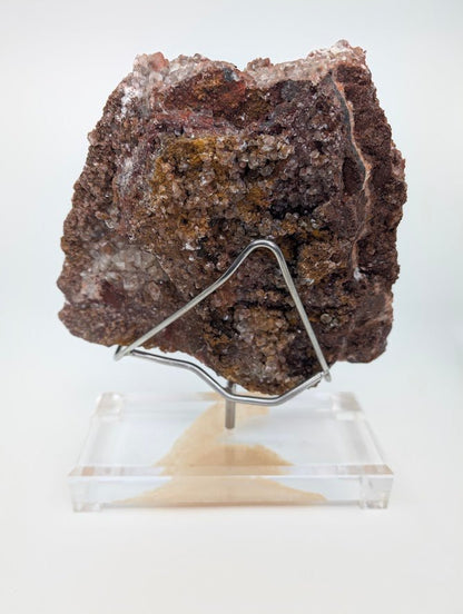 Large Museum - Quality Red Calcite with Pyrite 10 x 8 in 4.67kg - Daye Mine, Hubei Province, China - Legacy Crystals and Minerals