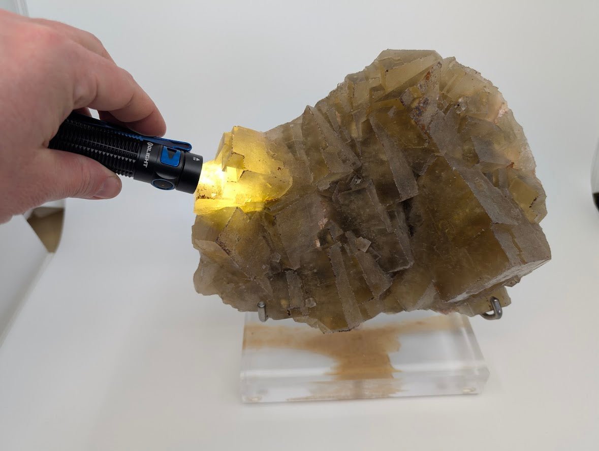 Large Yellow Fluorite Specimen – 9x7 Inches – From Beijing, China - Legacy Crystals and Minerals